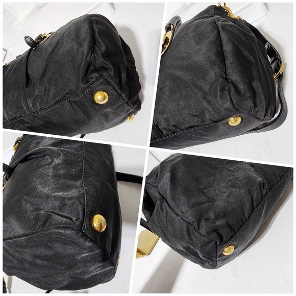 Prada Convertible Satchel Tessuto Bag Black - Picture 12 of 13